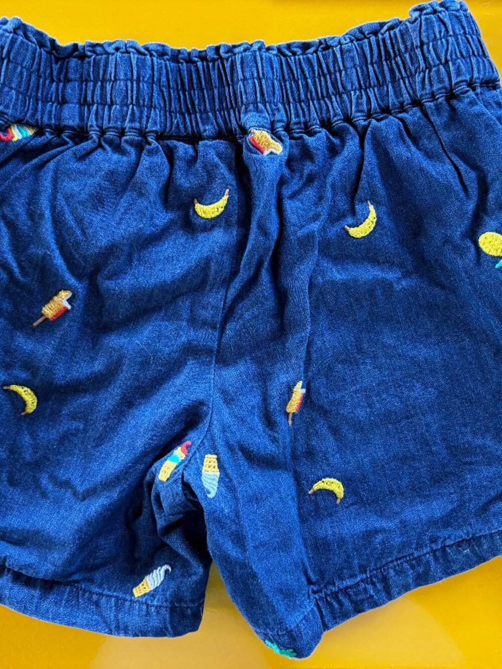 Hanna Andersson Blue Embroidered Shorts